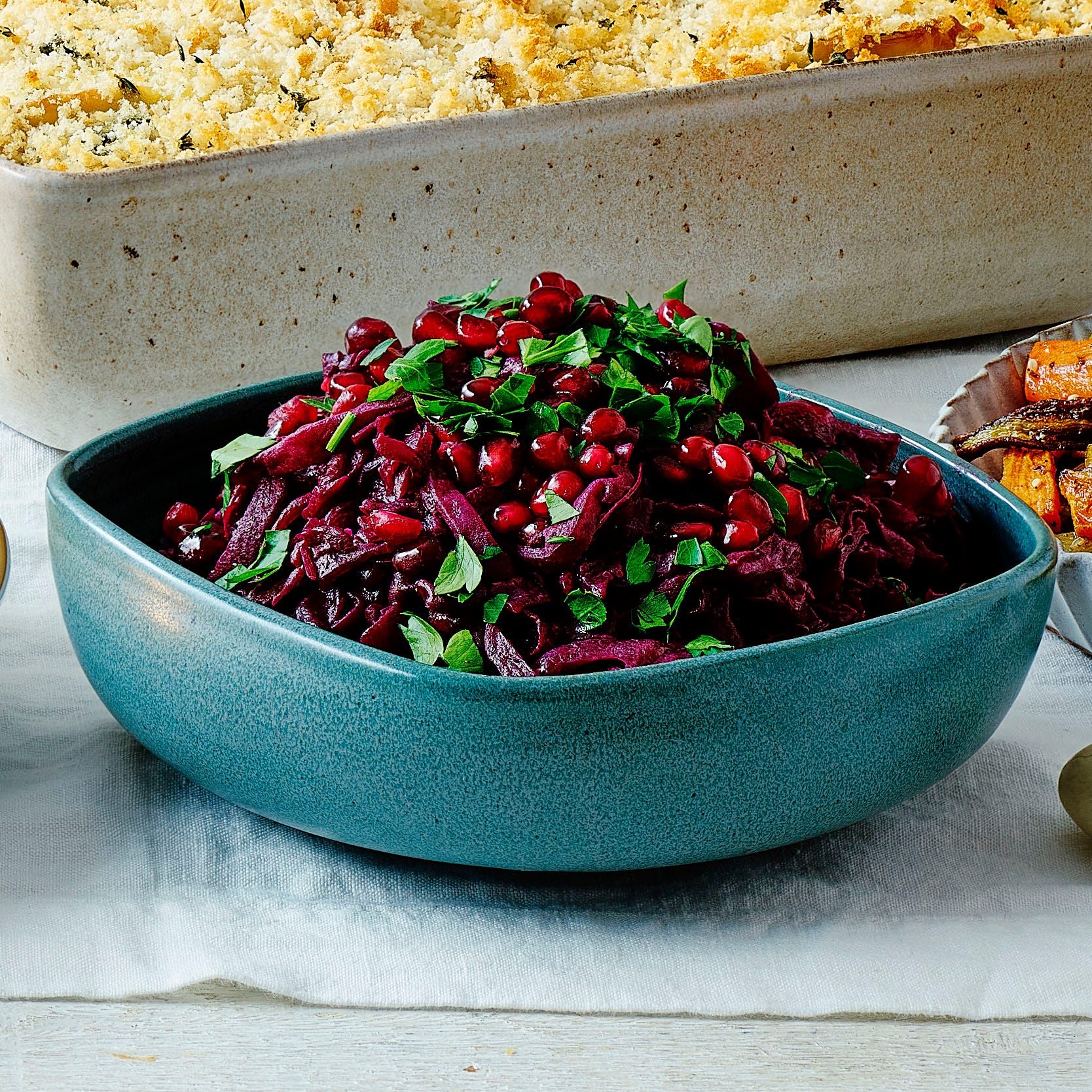 best christmas side dishes pomegranate braised red cabbage