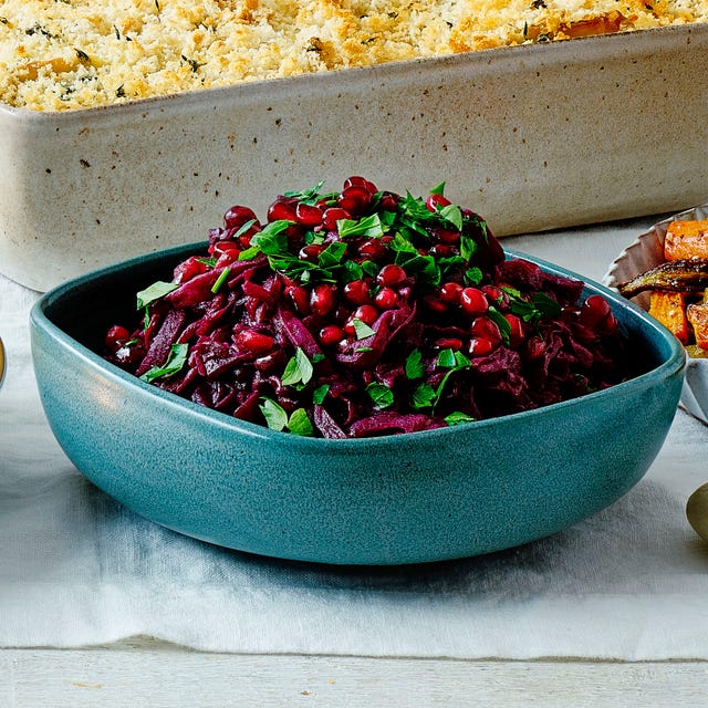 best christmas side dishes pomegranate braised red cabbage