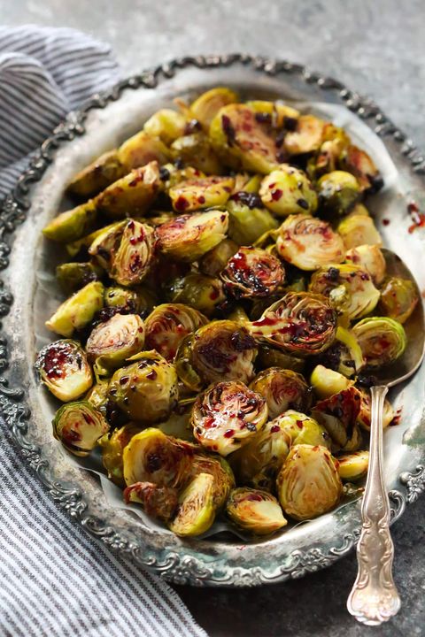 Pomegranate Glazed Brussels Sprout