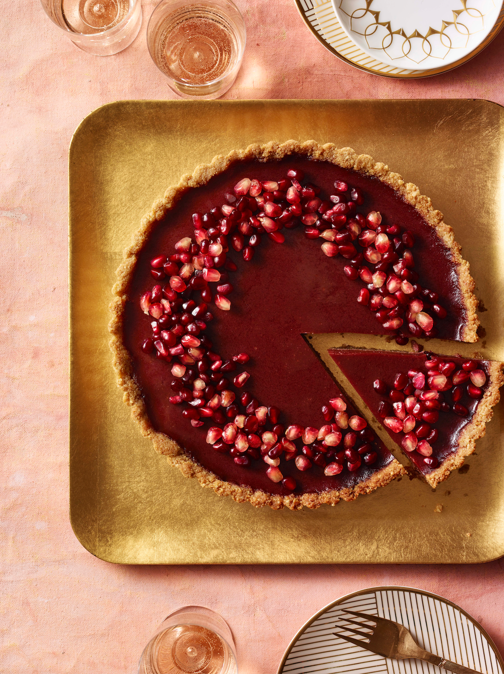 pomegranate orange tart