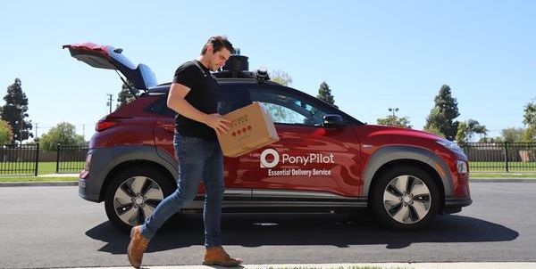 Robotaxi Service Pony.Ai Begins Offering Autonomous Deliveries