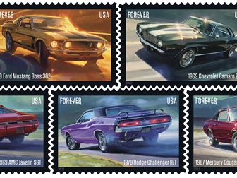 5 Classic Pony Cars Headed to Your Mailbox on New USPS Stamps