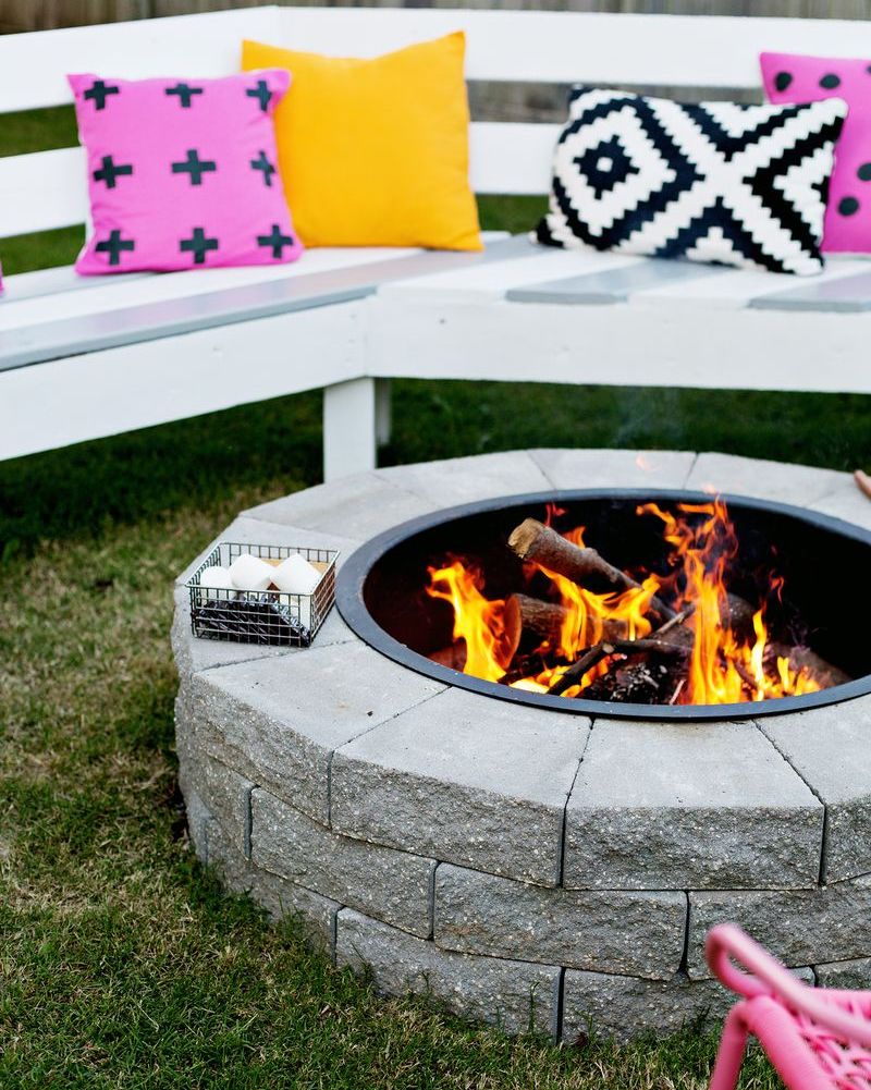 pool party ideas fire pit