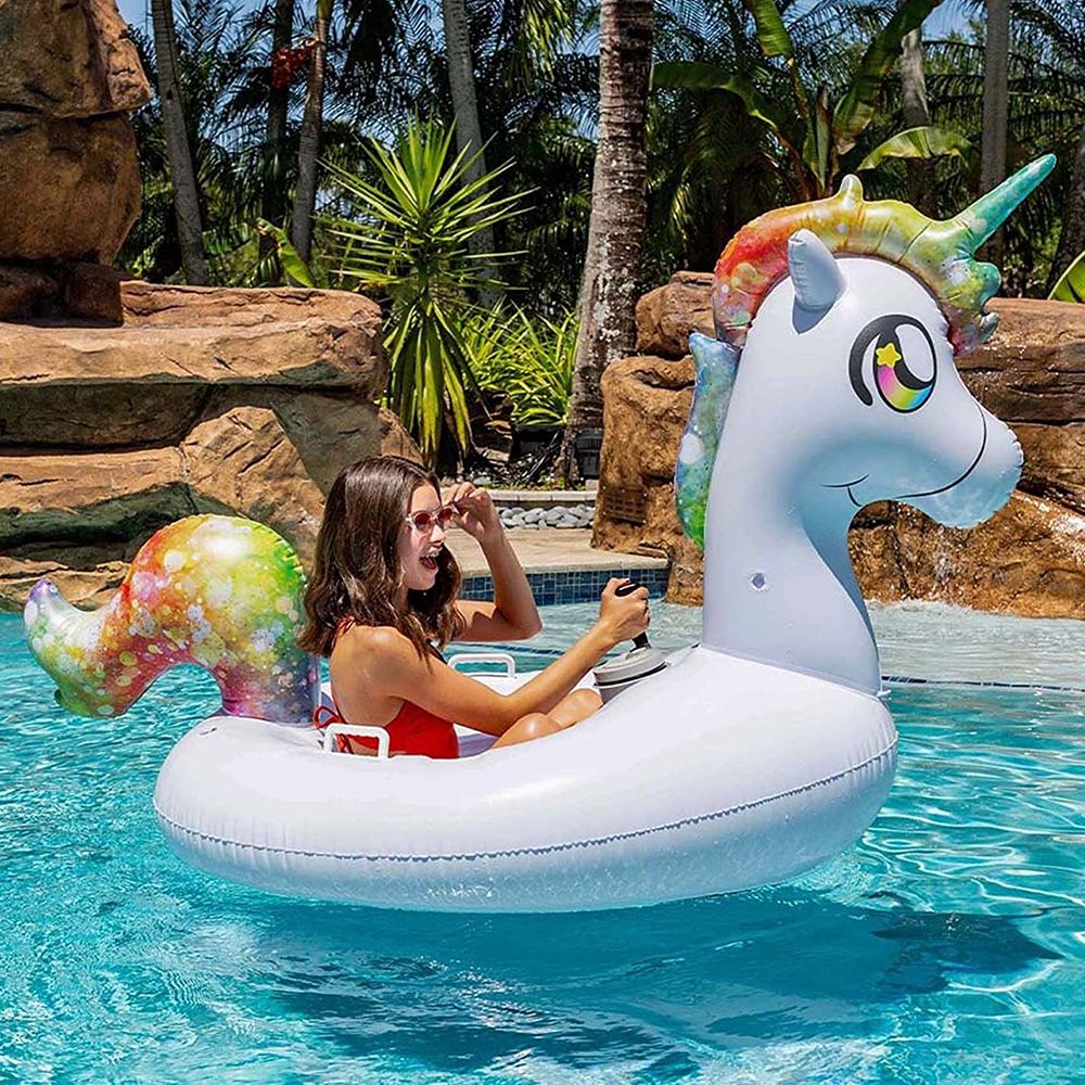 poolcandy motorized unicorn pool float