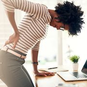 Poor posture can lead to back pain