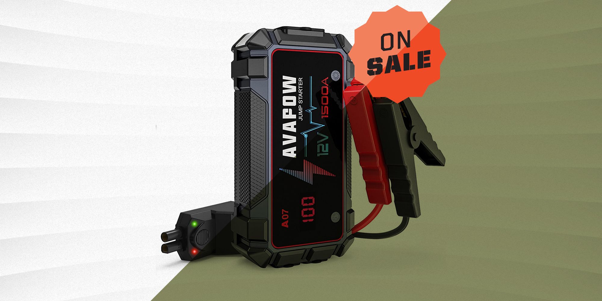 The Avapow jump starter is on sale at