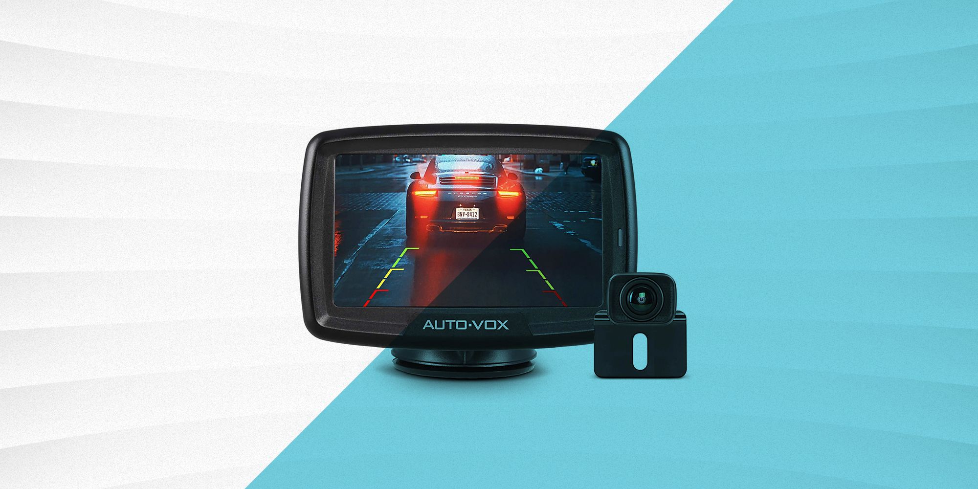 Auto-Vox Backup Camera Wireless 5'' Monitor Kit, Waterproof Rear