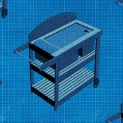 This is an image bbq cart