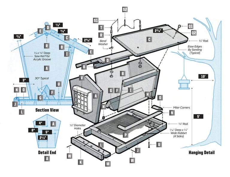 Bird Feeders For Your Backyard | DIY Bird Feeder Plans