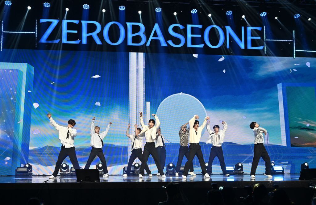 pop boy group zerobaseone perform during their debut news photo