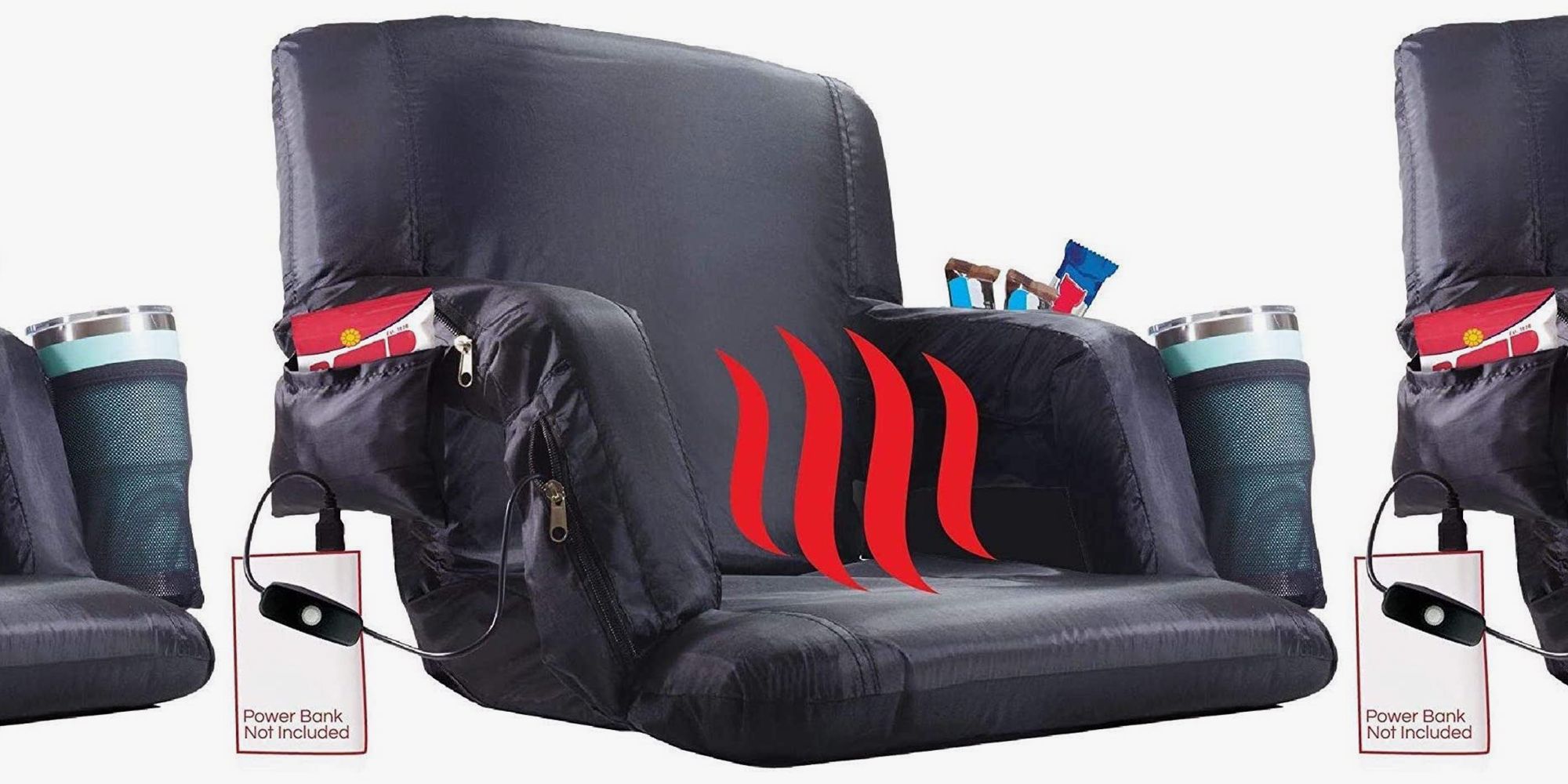 Heated Seat Cushion Pad Stadium Seat Pad Heated Bleacher Cushion