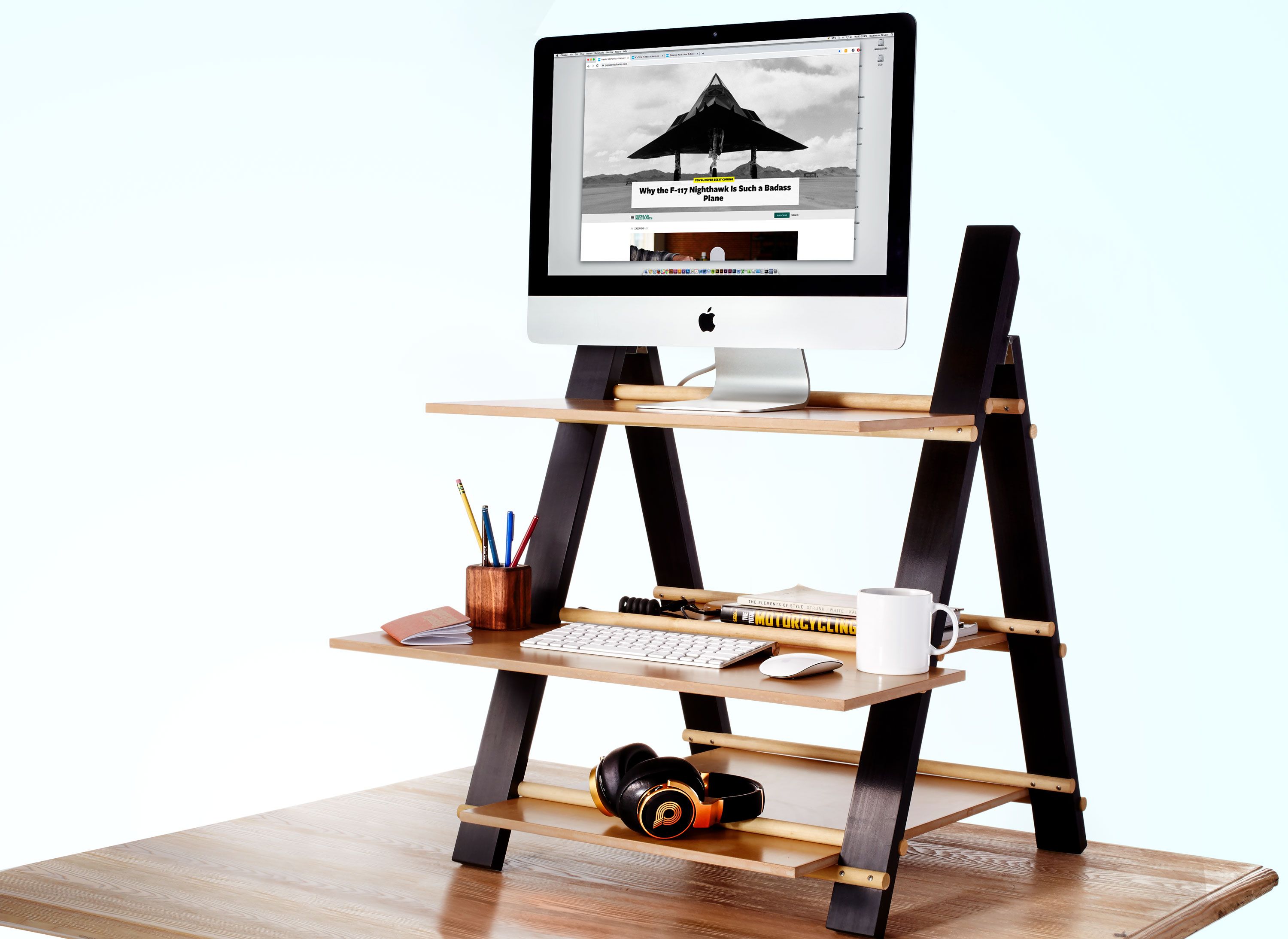 Diy wooden on sale standing desk