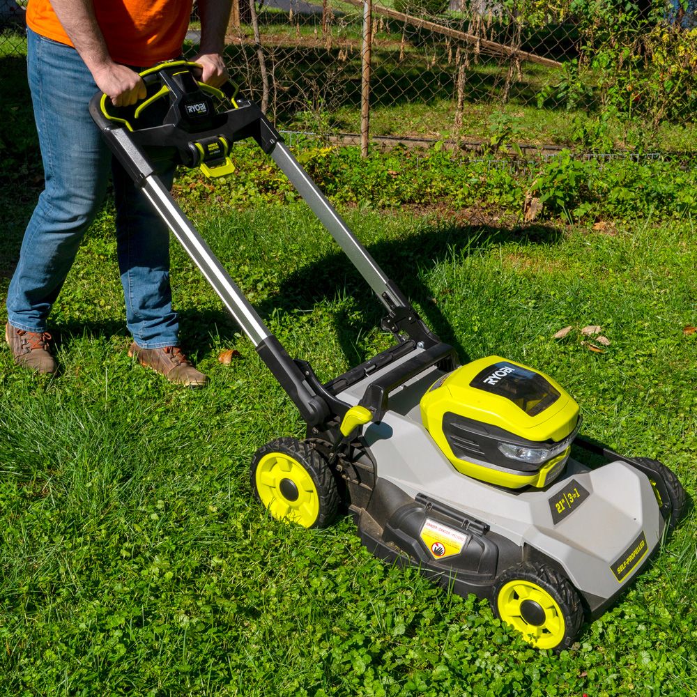 Small battery deals operated lawn mower