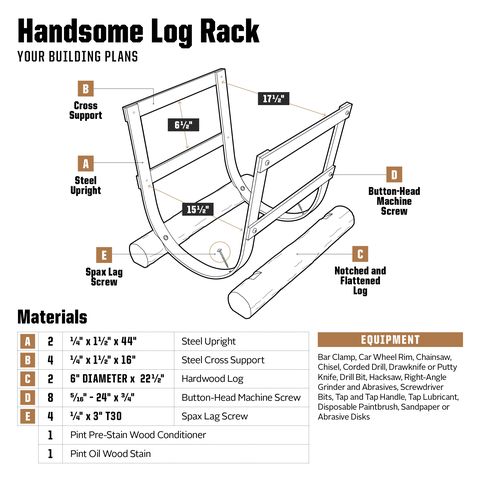 log rack plans