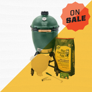 big green egglarge egg package with nest handler charcoal kamado grill and smoker green