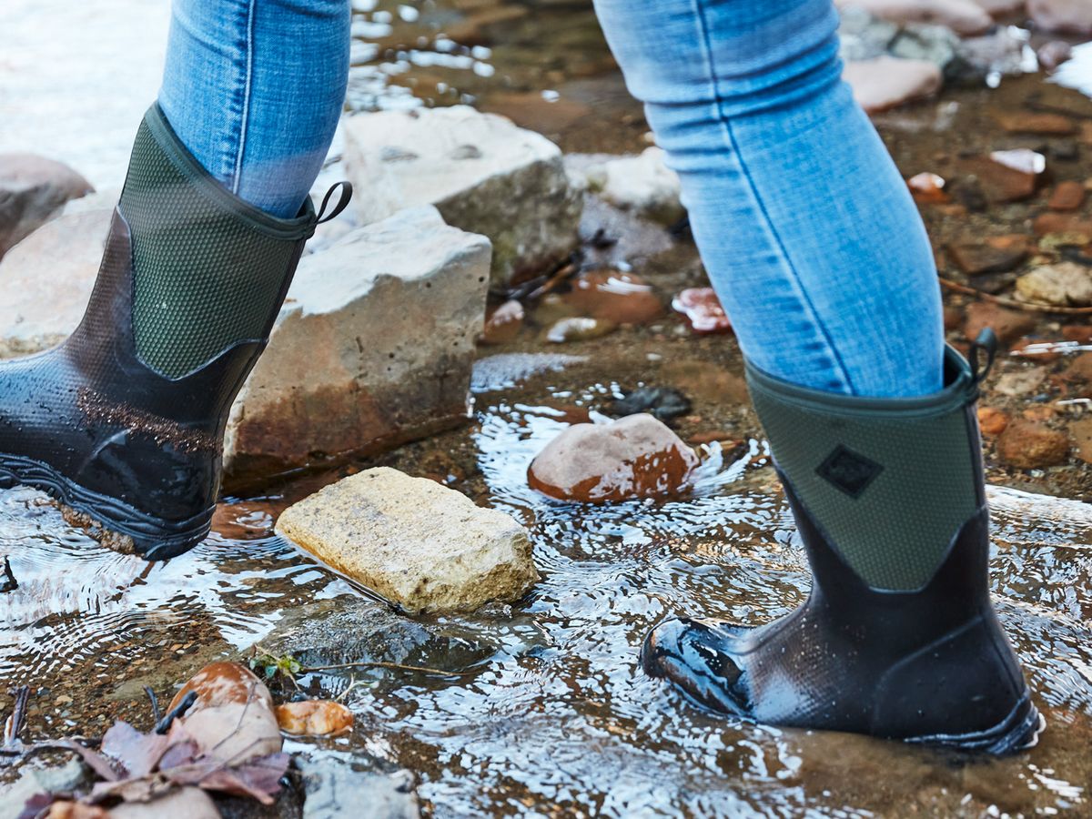 Jileon Wide Calf Warm Insulated Neoprene Rain Boots for Women - up