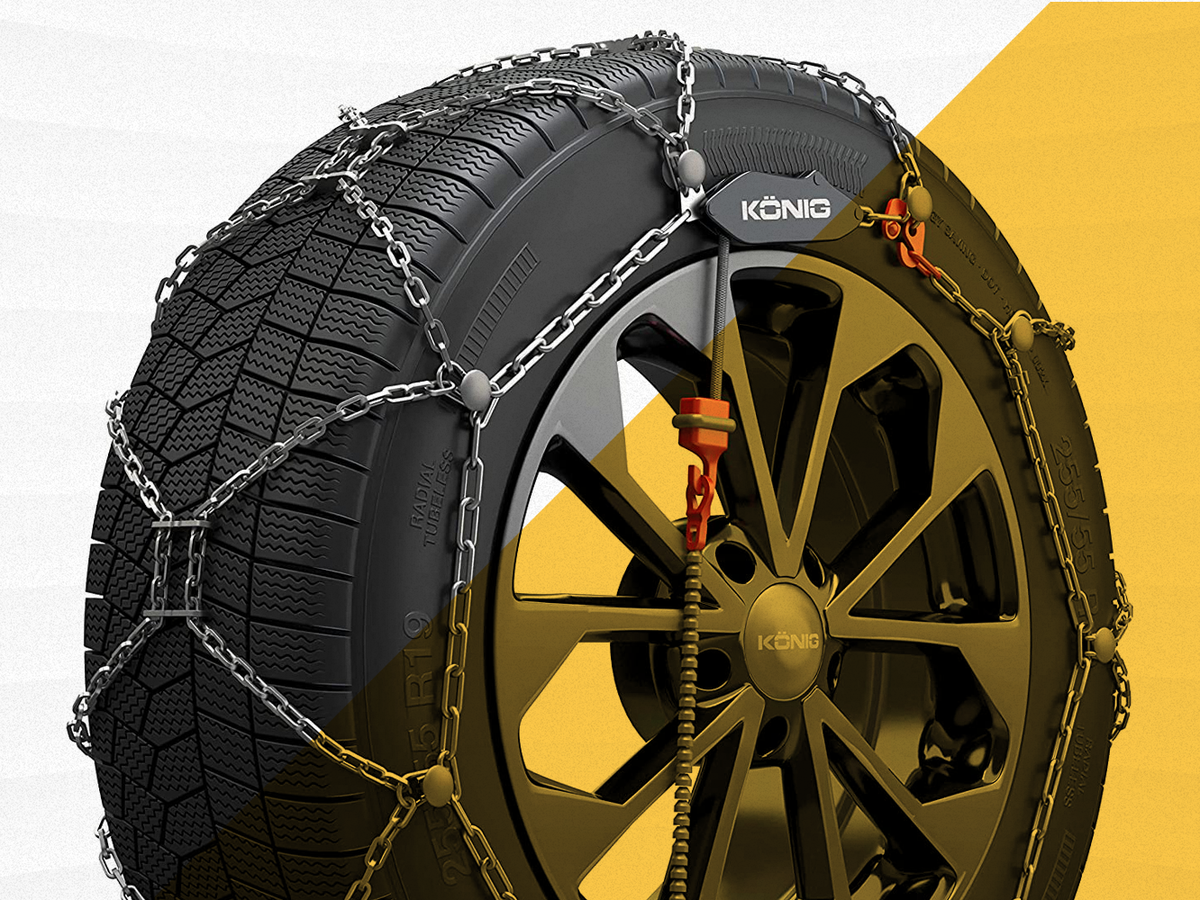 How to easily put on snow chains on car tires