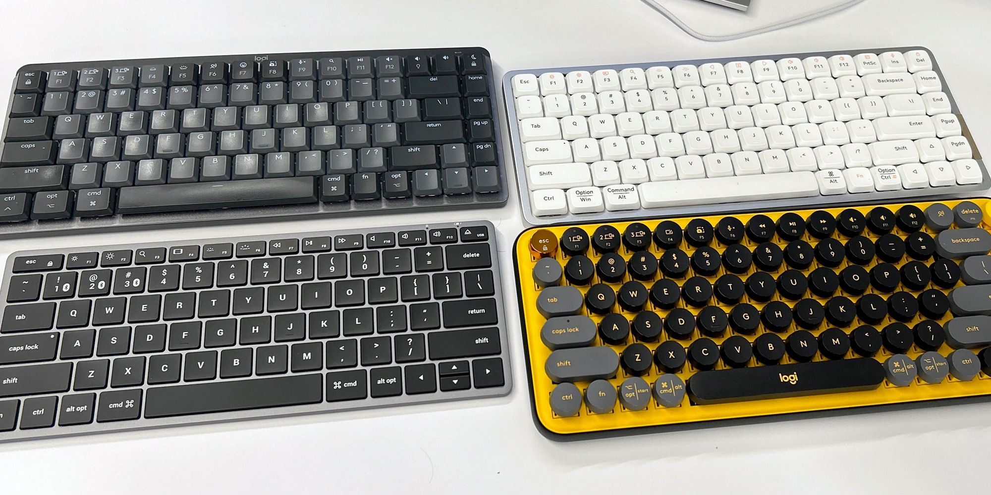 Logitech MX Keys S Wireless Keyboard Low Profile Fluid Precise Quiet Typing  Programmable Key Backlighting Keyboard For PC Laptop - AliExpress