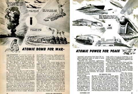 the october 1945 issue of popular mechanics