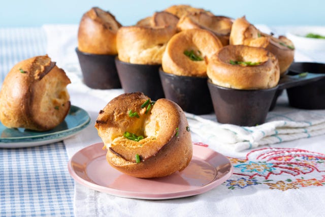 Muffin Tin Popovers with Cinnamon Butter