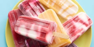 fruit 'n' yogurt swirl ice pops