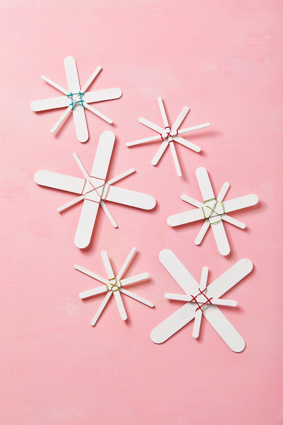 christmas crafts for kids popsicle stick snowflake ornaments