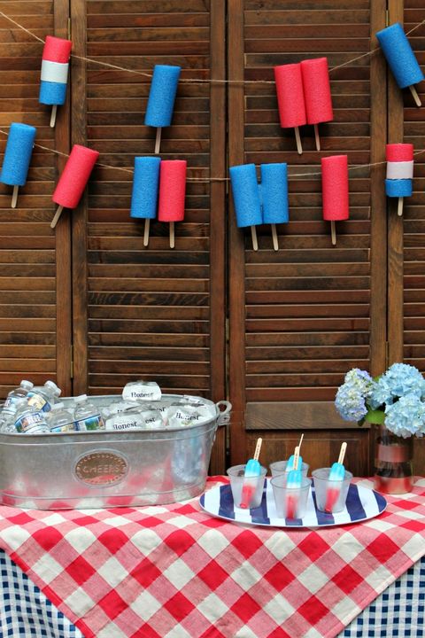 diy fourth of july popsicle garland
