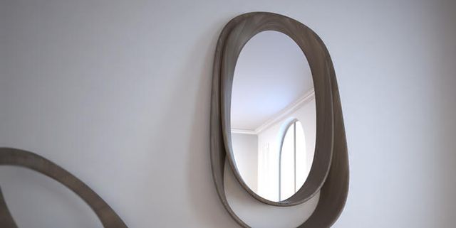 Mirror, Circle, Design, Oval, Furniture, Room, Architecture, Table, Beige, Chair, 