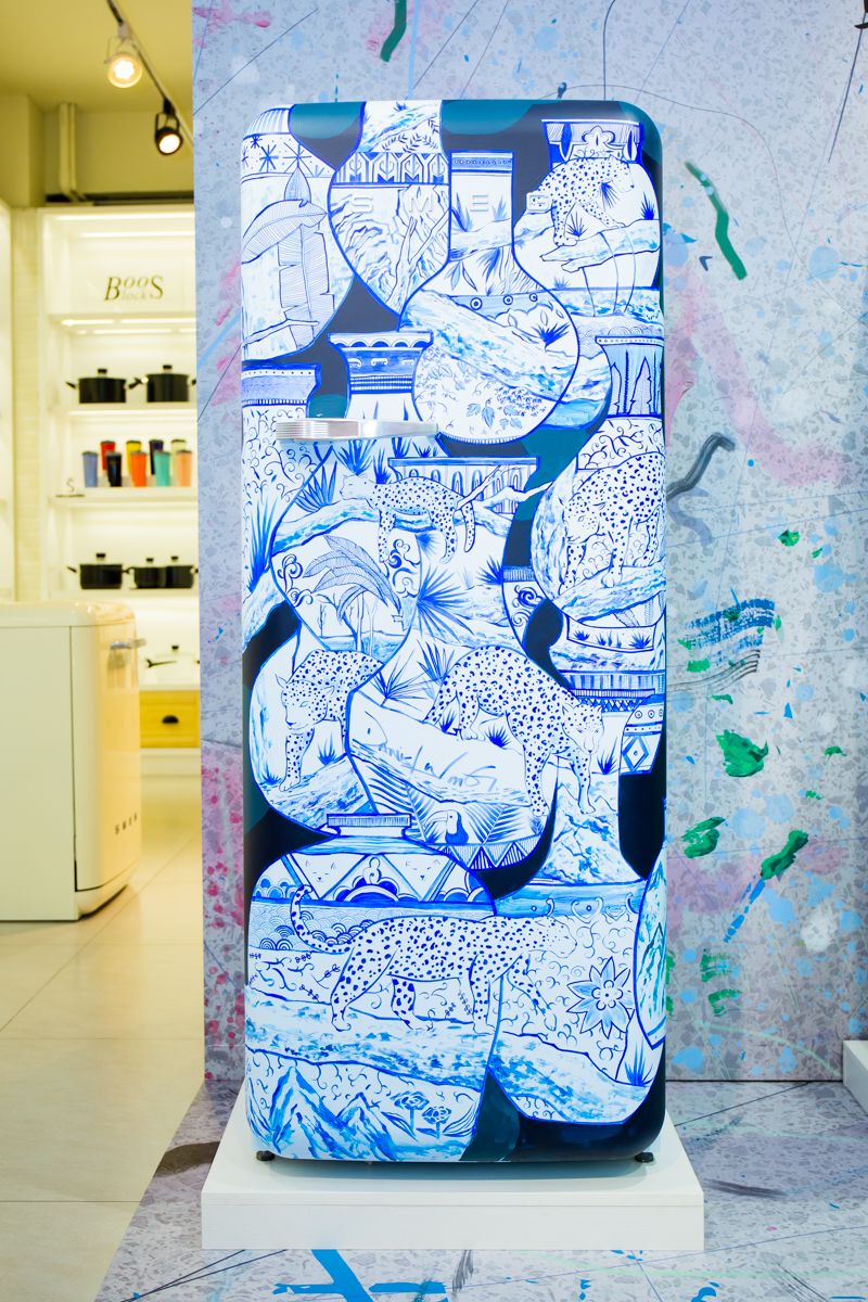 全球限量3台！義大利美學家電 smeg x 華裔設計師 daniel wong 打造「手繪」藝術冰箱