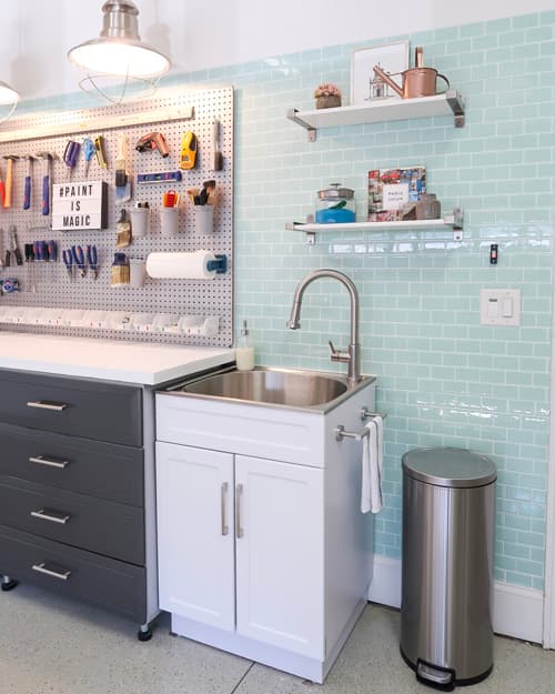 Organize Cabinets with Pull-Out Drawers - Porch Daydreamer