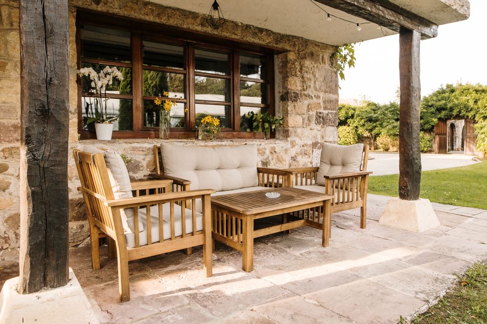 porch with garden furniture