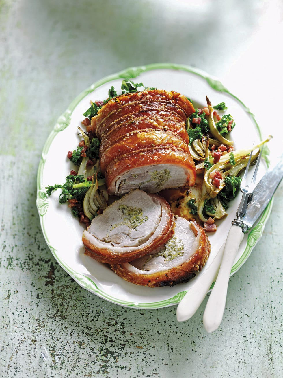 porchetta asado italiano de cerdo