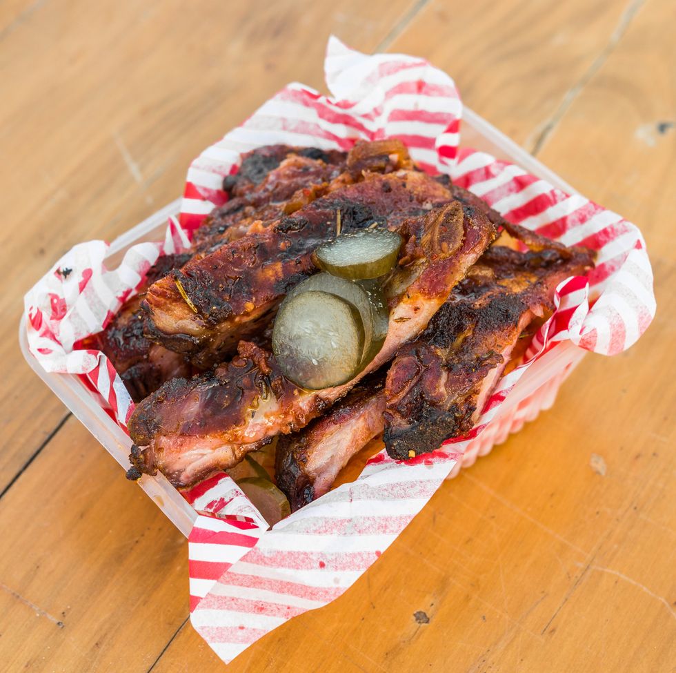 rib crib pork barbecue baby ribs