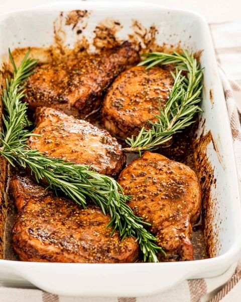 mustard balsamic pork chops with thyme