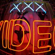 Text, Electronic signage, Neon sign, Amber, Signage, Neon, Visual effect lighting, Symbol, 