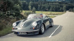 Land vehicle, Vehicle, Car, Regularity rally, Porsche 356, Classic car, Motor vehicle, Coupé, Automotive design, Sports car, 