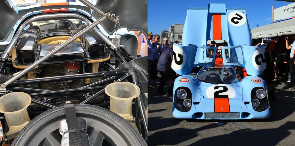 Porsche 917ks Flat 12 Wails Around Laguna Seca Vintage Porsche Le