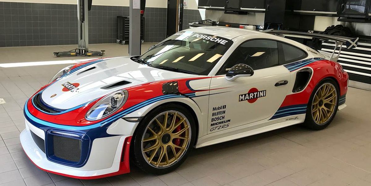 Custom Martini Porsche 911 GT2 RS Honors 935/78 Moby Dick Racer