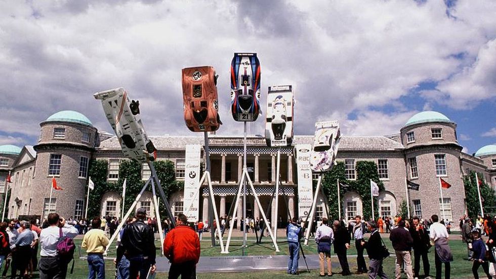 porsche central sculpture goodwood festival of speed 1998