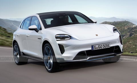 representación del porsche e macan 2022
