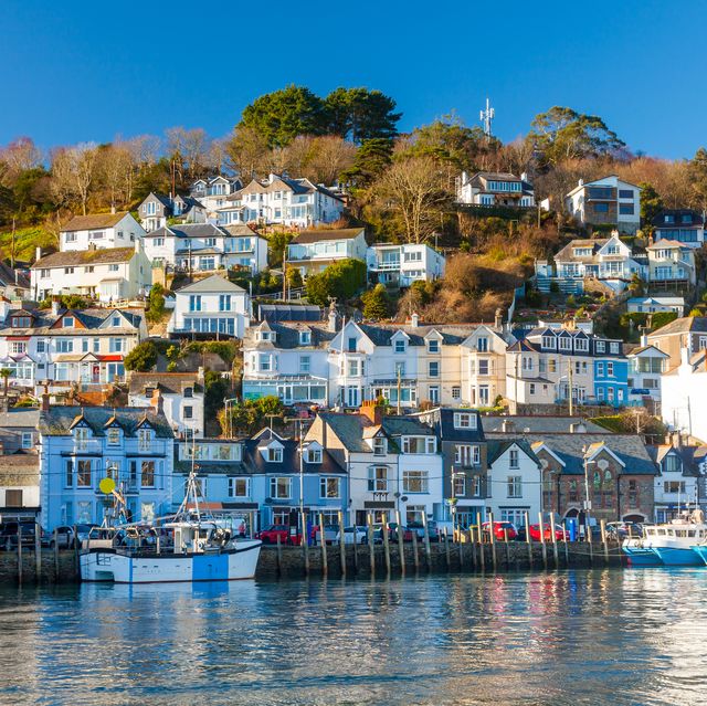 the picturesque coastal town of looe cornwall england uk europe