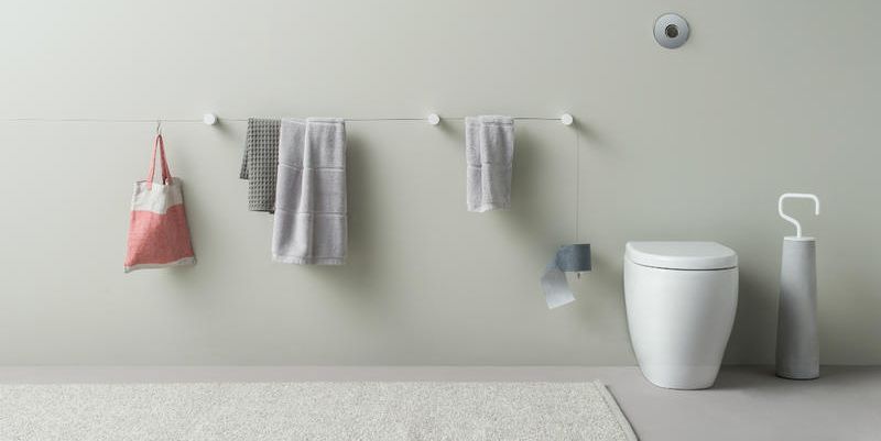 Porta asciugamani e porta carta igienica di design: Thermomat vi