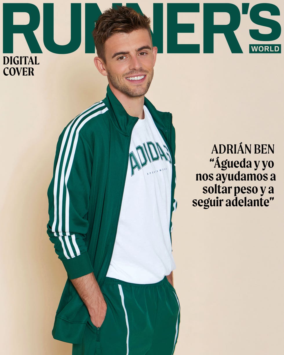 digital magazine cover featuring a model in athletic wear