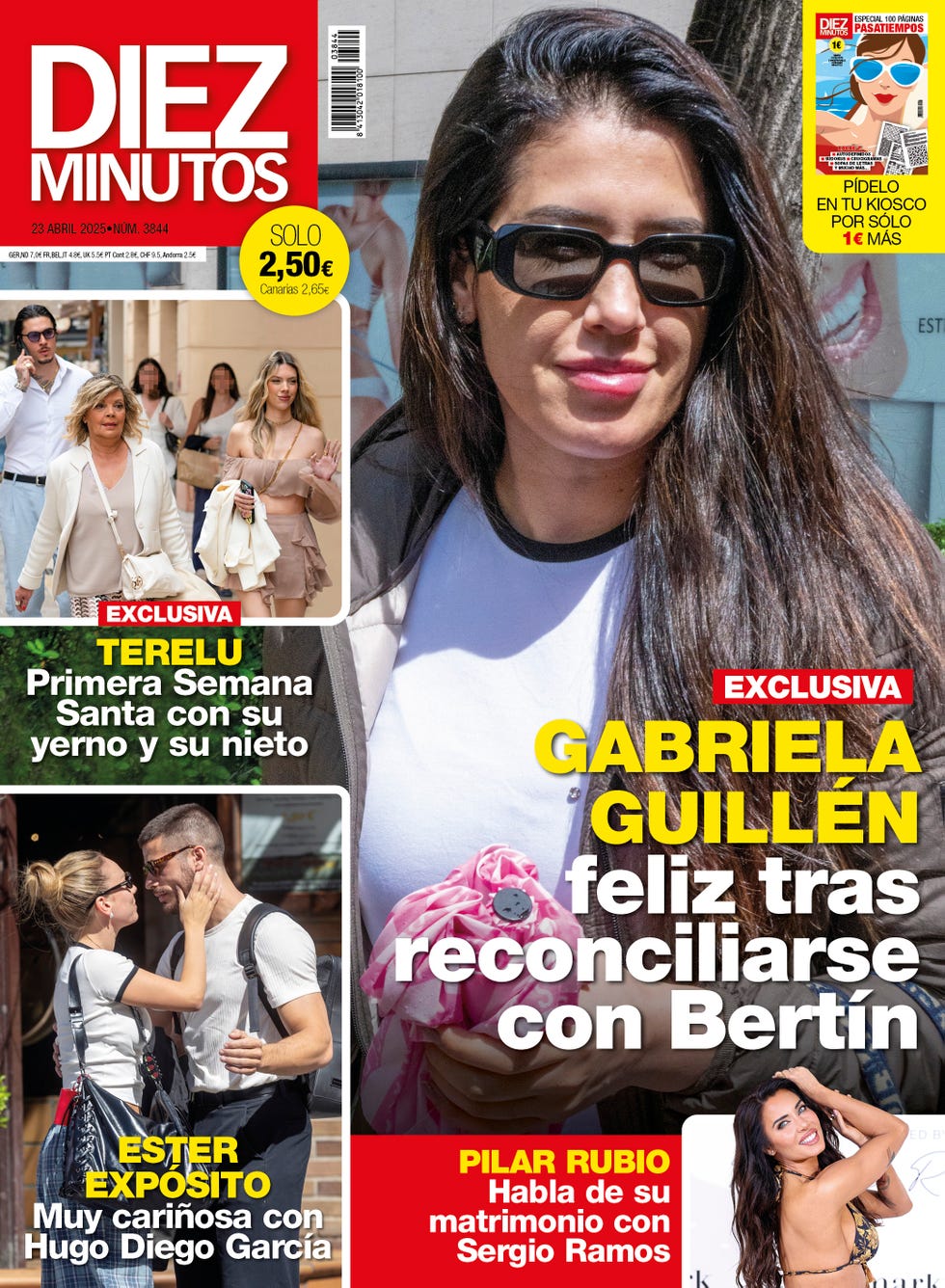 portada de la revista diez minutos, numero 3844, con la reconciliacion de gabriela guillen y bertin osborne