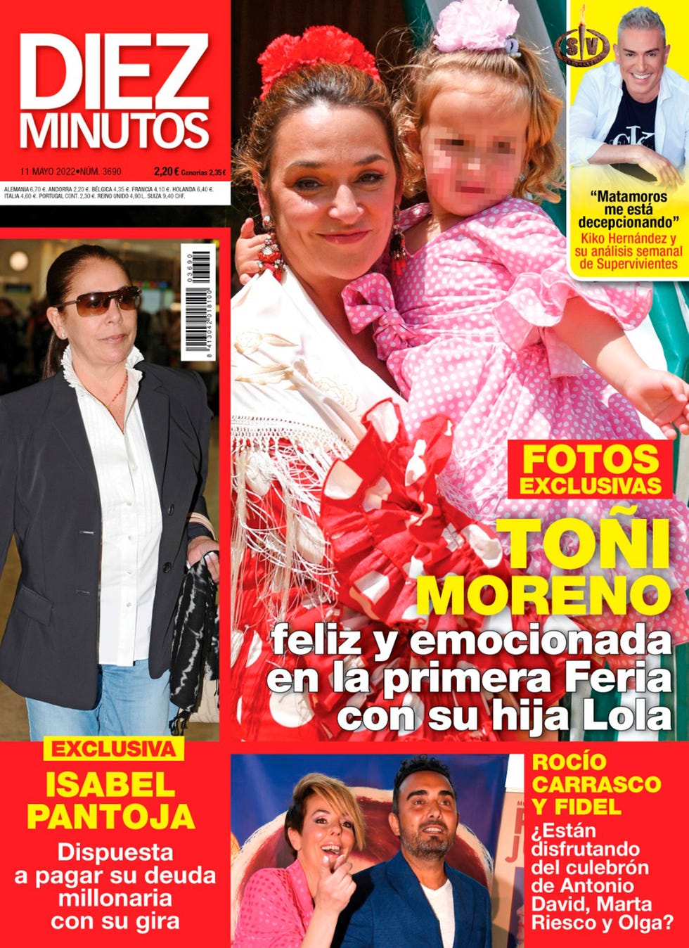 toñi moreno, en la feria de abril con su hija