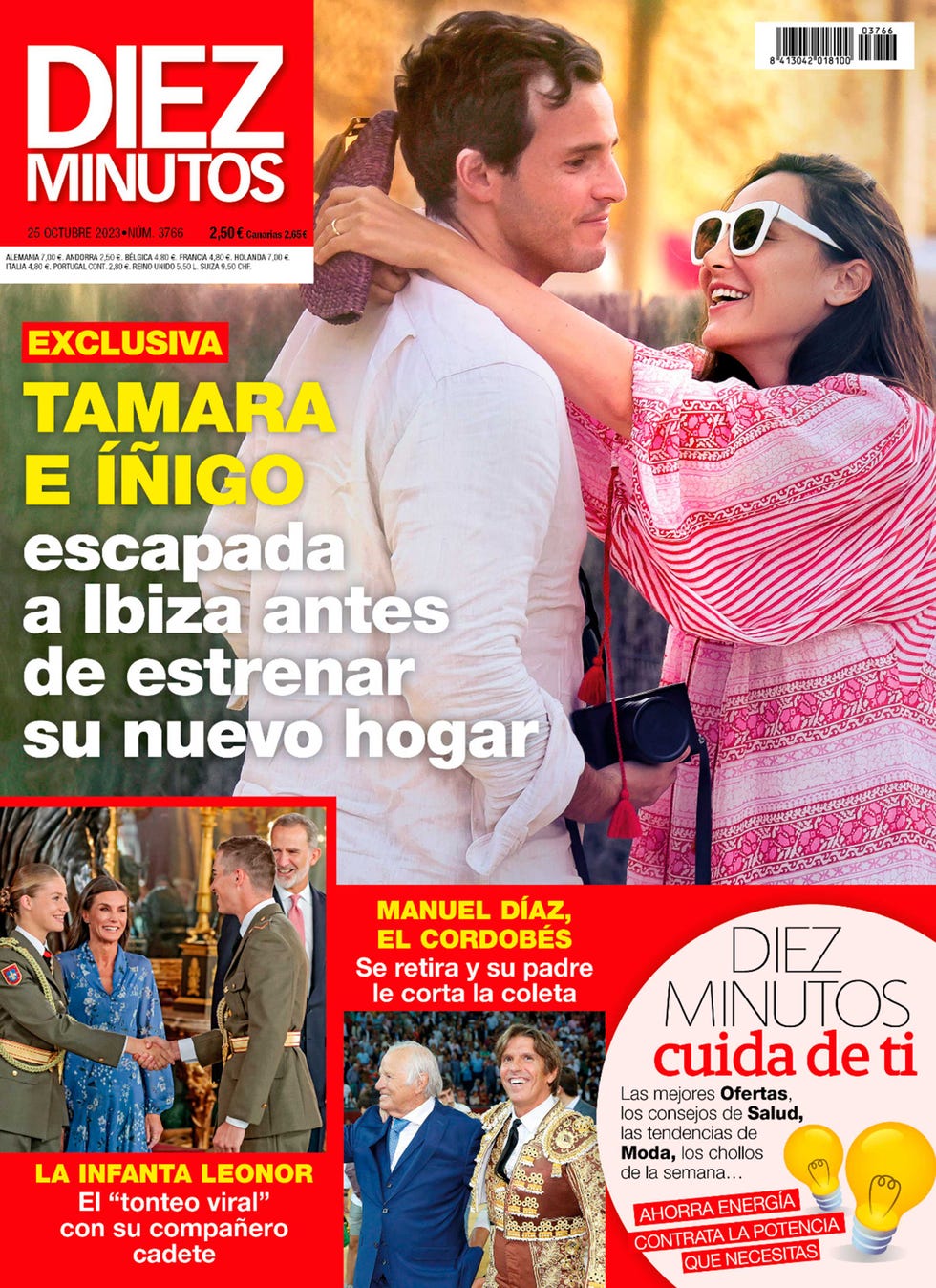 tamara falco e inigo onieva en la portada diez minutos 3766