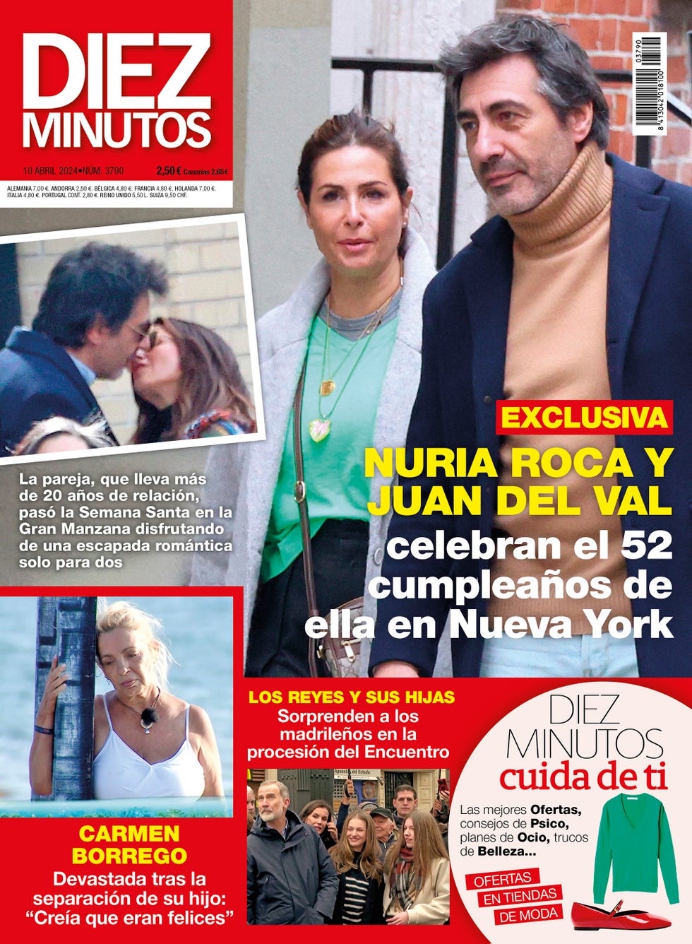 los presentadores en nueva york, los reyes y sus hijas semana santa en madrid y carmen borrego se despide de 'supervivientes'