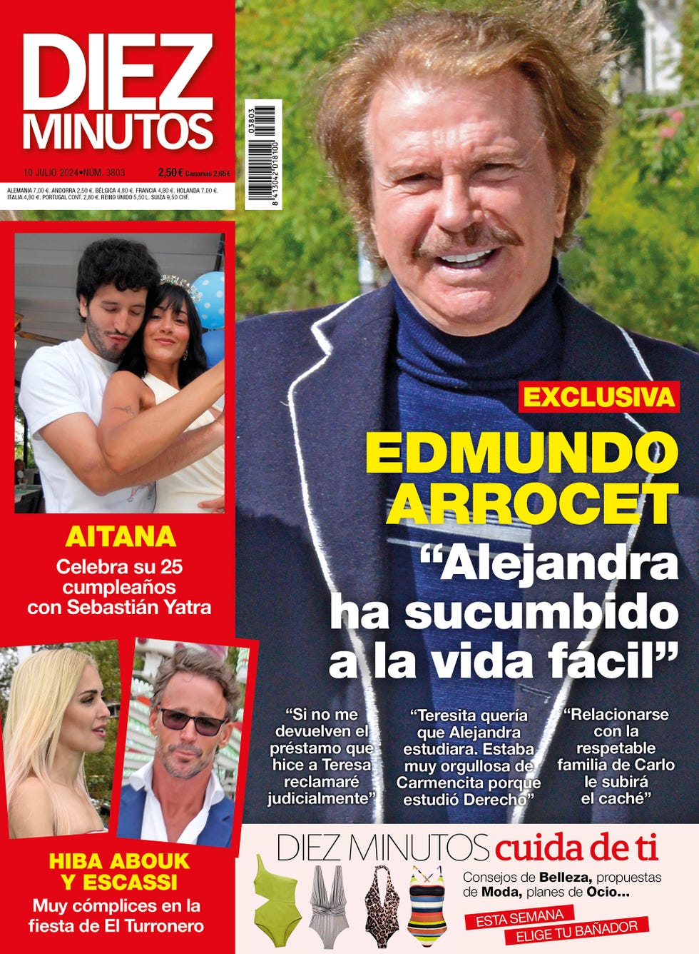 edmundo arrocet arremete contra alajandra rubio, terelu campos y carmen borrego