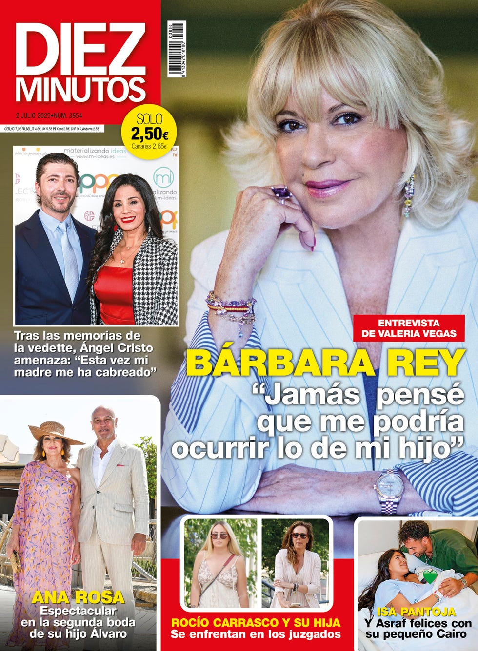 portada diez minutos 3854 con la entrevista con barbara rey