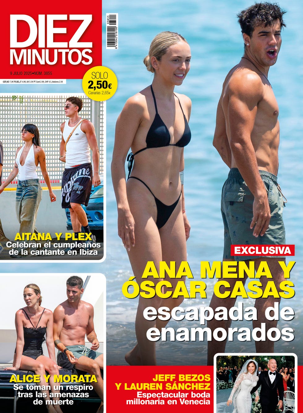 portada diez minutos 3855 oscar casas y ana mena en la playa